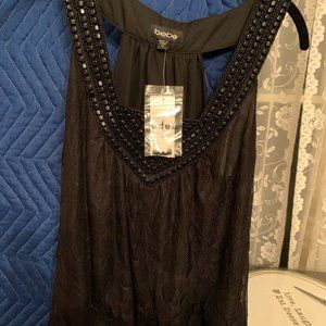 Tank-style Bebe Beaded top
